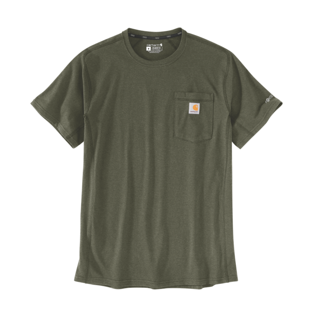 T-shirt Carhartt Force FastDry vert chiné