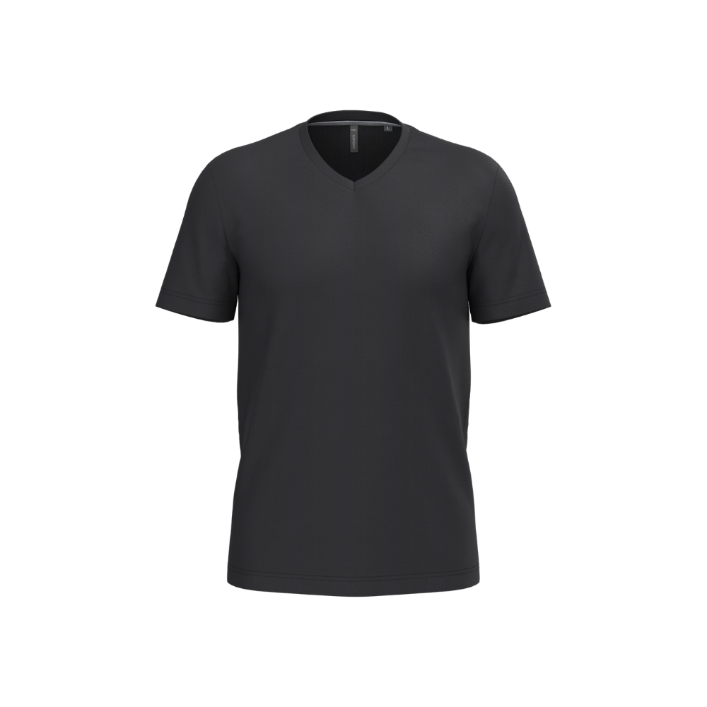 Vue de face du T-shirt Bio190 homme coton biologique Noir 