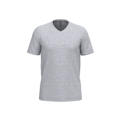 Vue de face du T-shirt Bio190 homme coton biologique Oxford grey