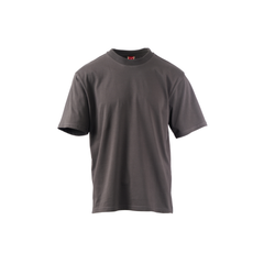 Vue de face du T-shirt de travail coton bio anthracite COOL Payper