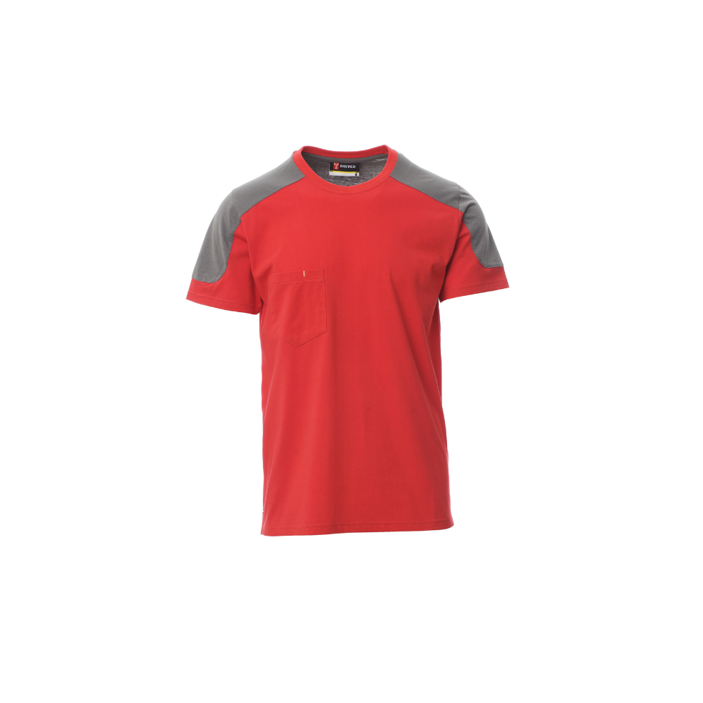 Vue de face du T-shirt Payper CORPORATE Rouge/Fumee