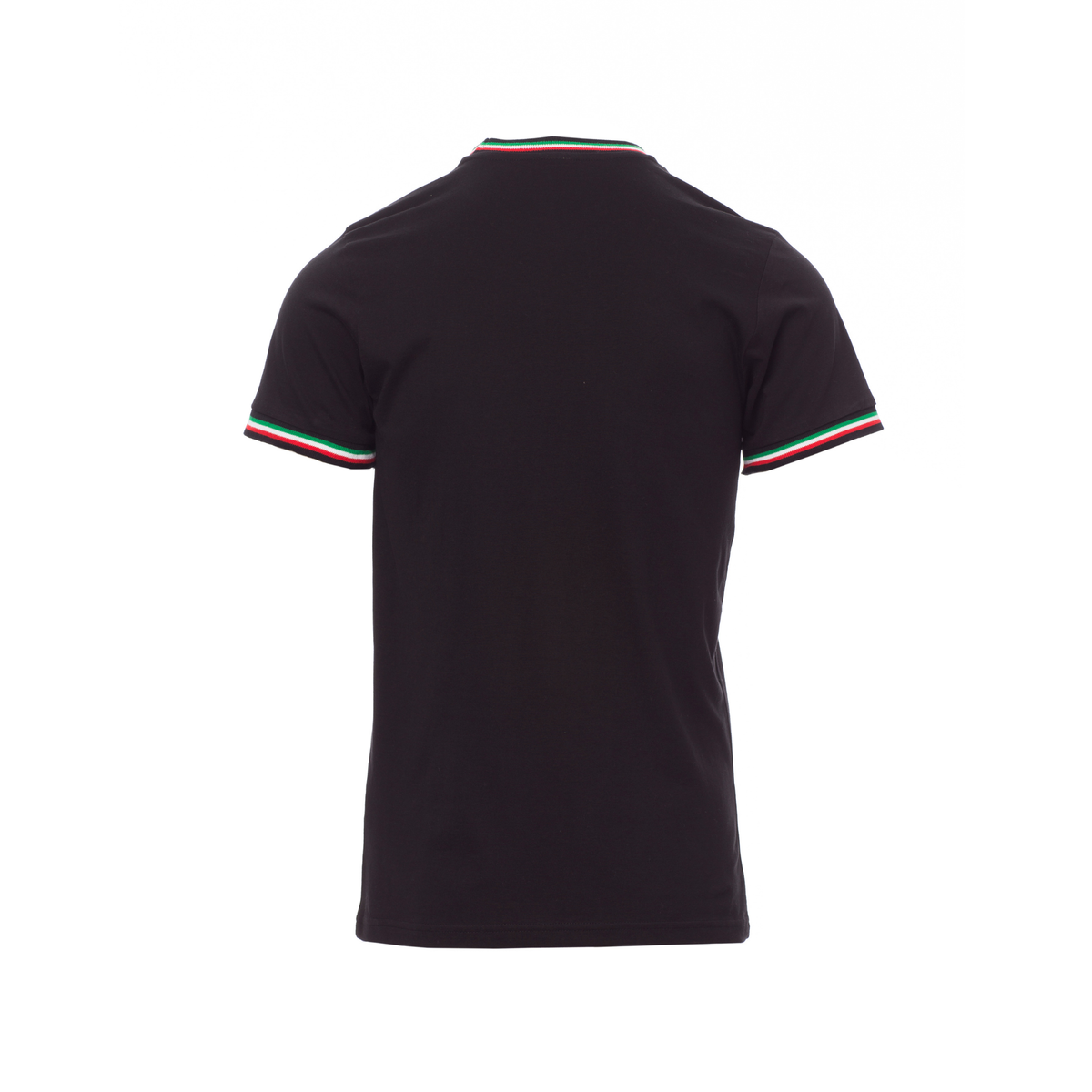 Vue de dos du T-shirt Payper FLAG manches courtes - Noir/Italie