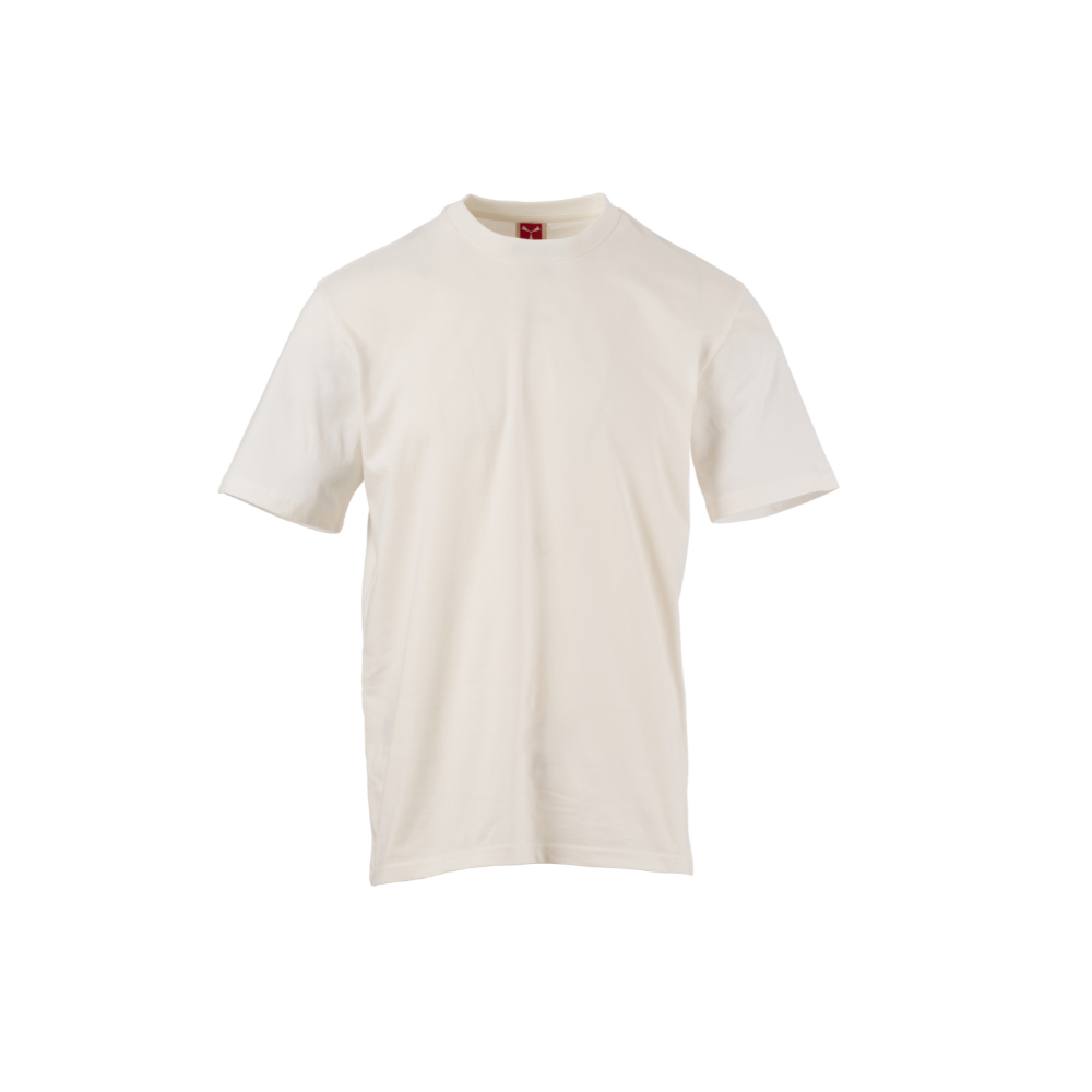 Vue de face du T-shirt Payper FLEXO Blanc Cassé