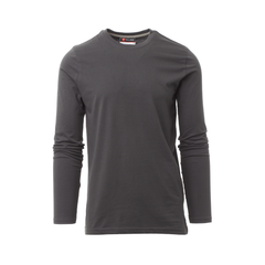Vue de face du T-shirt Payper PINETA manches longues - Anthracite