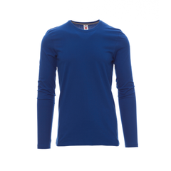 Vue de face du T-shirt Payper PINETA manches longues Bleu Roi