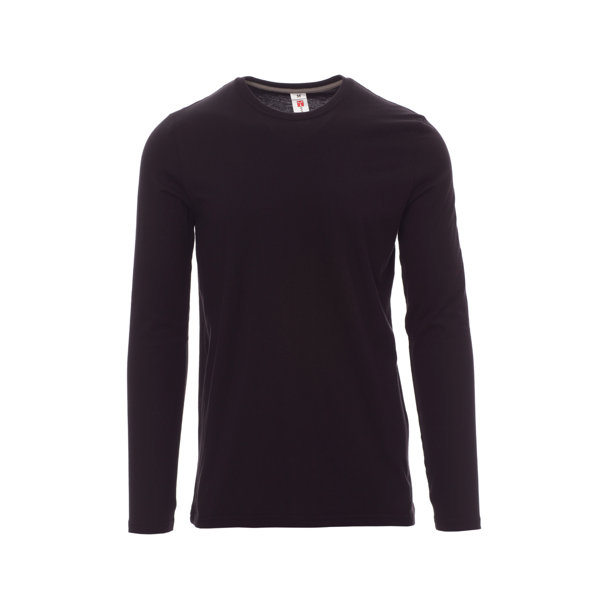 Vue de face du T-shirt Payper PINETA manches longues - Noir