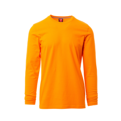 Vue de face du T-shirt Payper PINETA manches longues Orange