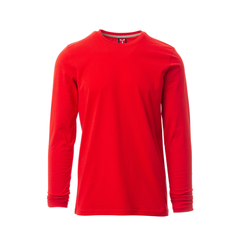 Vue de face du T-shirt Payper PINETA manches longues Rouge