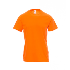Vue de face du T-shirt Payper PRINT manches courtes - Orange