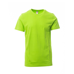 Vue de face du T-shirt Payper PRINT manches courtes - Vert Acide