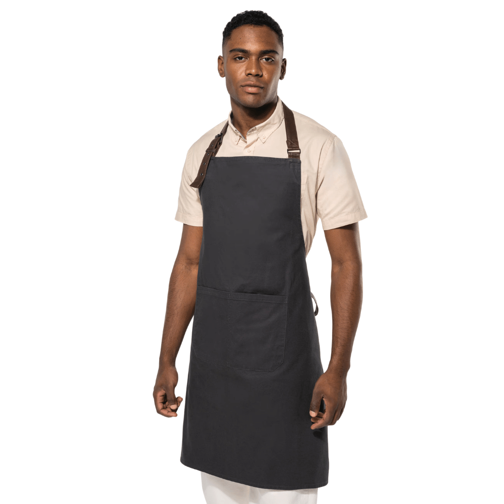 Tablier coton vintage Charcoal 320 g/m² – KARIBAN