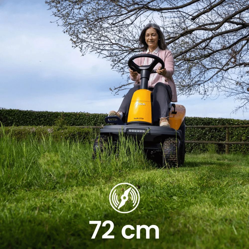 Utilisation de la Tondeuse autoportée batterie Swift 372e 72 cm – STIGA