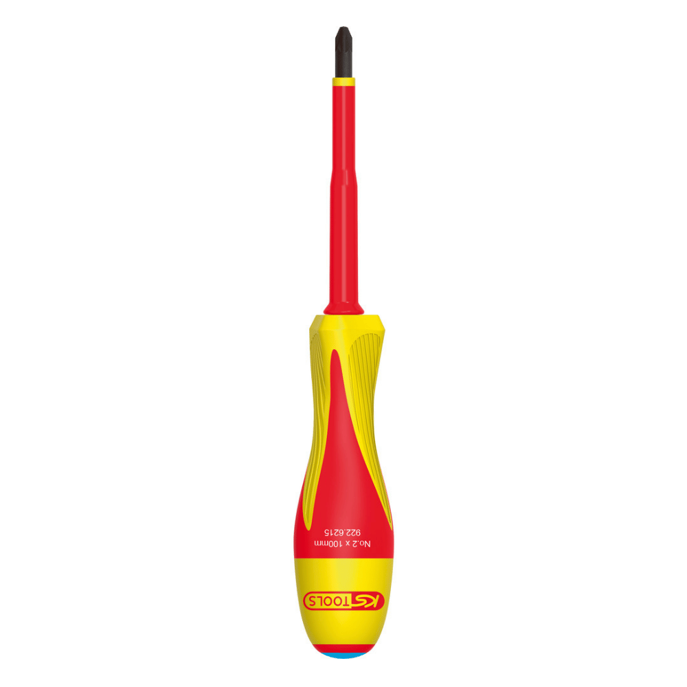 Tournevis POZIDRIV® bi-matière isolé 1000V pz2 de chez KS Tools