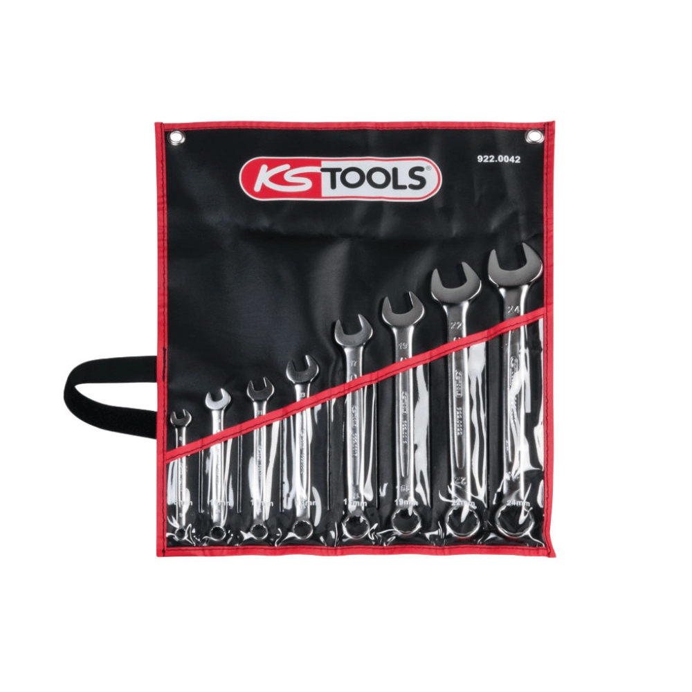 Trousse de 8 clés mixtes métriques, 8 à 24 mm de chez KS Tools