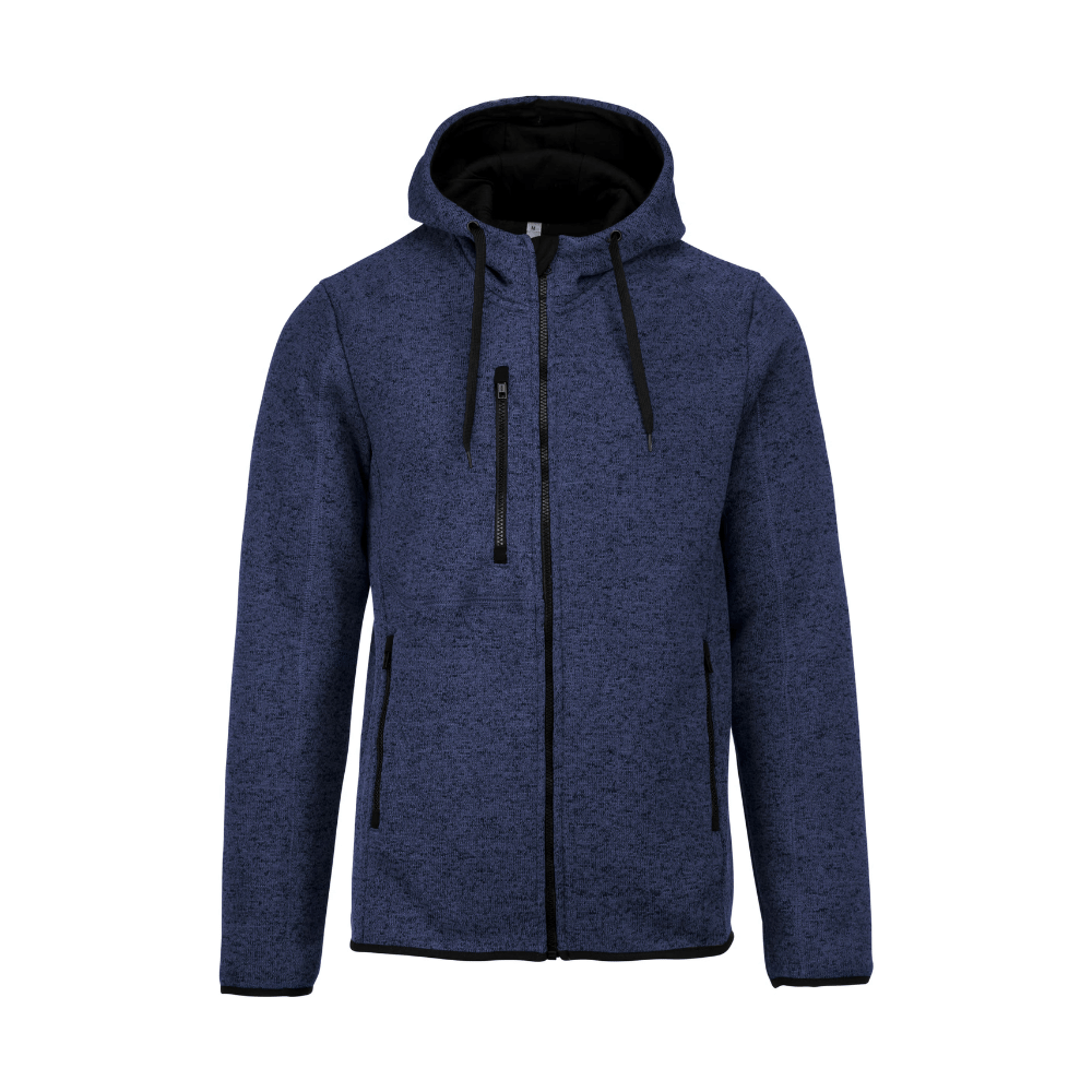 Veste à capuche chinée homme Navy Melange – PROACT®