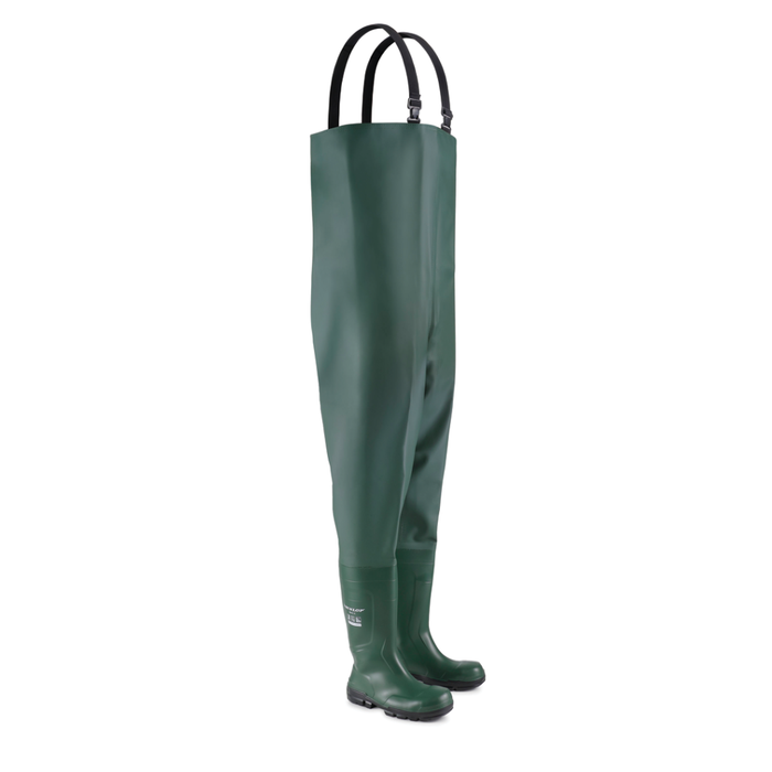 Waders de sécurité PVC Vert CHEST SAFETY | WBTOOLS